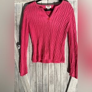 Talbots corded Sweater!! Perfect for all Pink lovers!!🌸🌸🌸Beautiful Quality